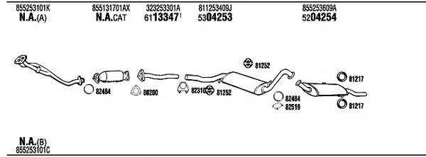 AD40306 WALKER Exhaust System Exhaust System