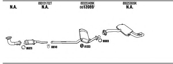 AD40324 WALKER Exhaust System Exhaust System