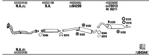 AD62129B WALKER Exhaust System