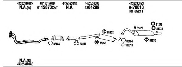 AD62149 WALKER Exhaust System