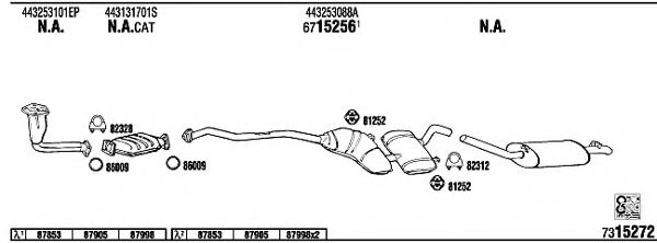 AD62169A WALKER Exhaust System