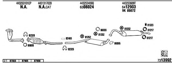 AD62810 WALKER Exhaust System