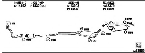 AD80015 WALKER Exhaust System
