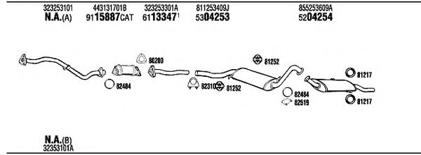 AD80024 WALKER Exhaust System
