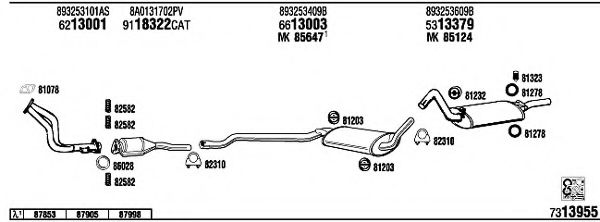 AD80029 WALKER Exhaust System