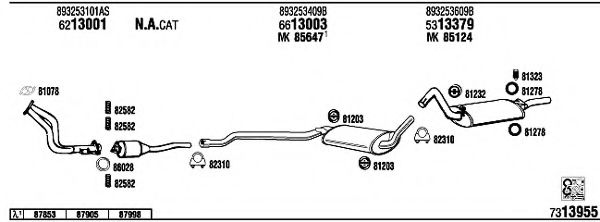 AD80031 WALKER Exhaust System