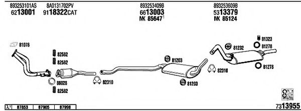 AD80035 WALKER Exhaust System