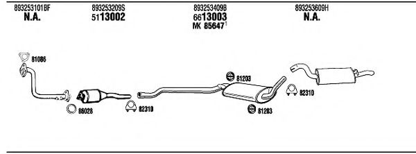 AD80036 WALKER Exhaust System