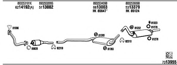 AD80449 WALKER Exhaust System