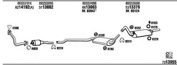 AD80450 WALKER Exhaust System Exhaust System