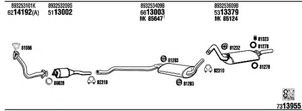 AD80451 WALKER Exhaust System