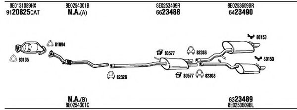 ADH16046 WALKER Exhaust System Exhaust System