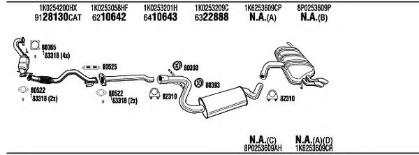 ADK26582B WALKER Exhaust System Exhaust System