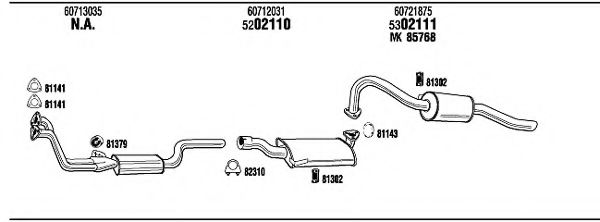 AR10014A WALKER Exhaust System Exhaust System