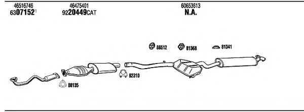 AR14612 WALKER Exhaust System Exhaust System