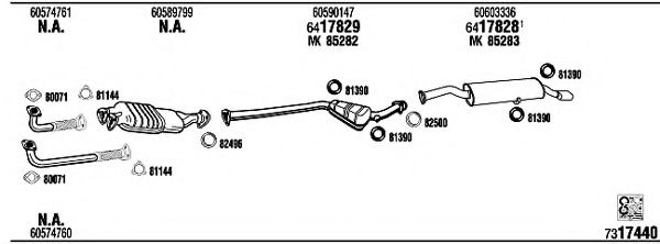 AR16430 WALKER Exhaust System Exhaust System