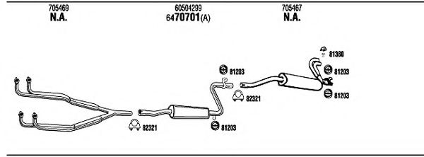 AR20206 WALKER Exhaust System Exhaust System