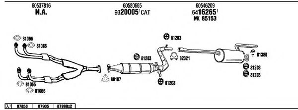 AR30006A WALKER Exhaust System Exhaust System