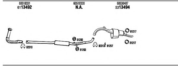 AR75011 WALKER Exhaust System