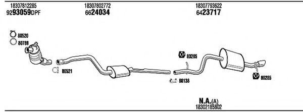 BWH33386A WALKER Exhaust System
