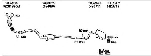BWH33389A WALKER Exhaust System