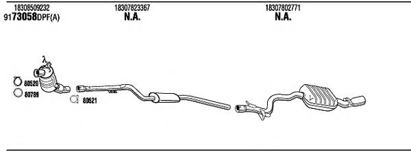 BWH34989BB WALKER Exhaust System