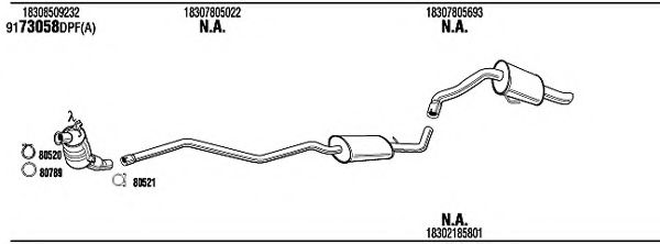 BWH55647BB WALKER Exhaust System Exhaust System