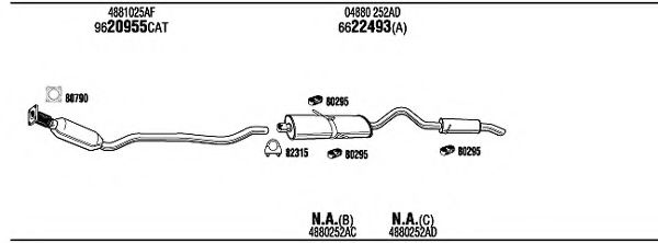 CH50005 WALKER Exhaust System Exhaust System
