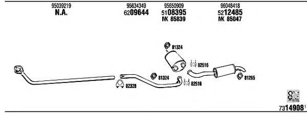 CI61033 WALKER Exhaust System Exhaust System