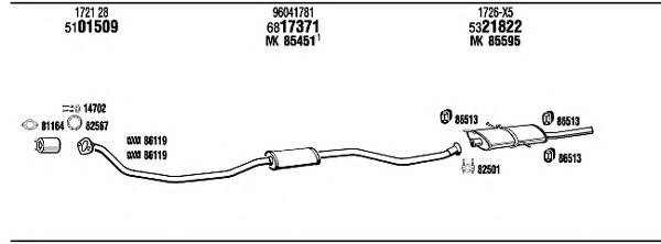 CI98233 WALKER Exhaust System Exhaust System