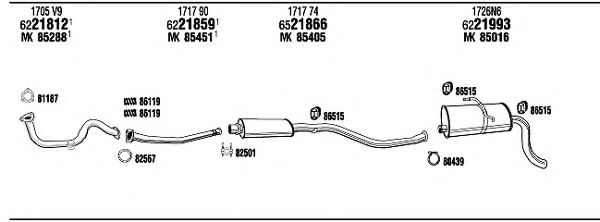 CIH17674 WALKER Exhaust System