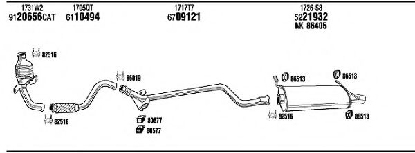 CIH17678 WALKER Exhaust System