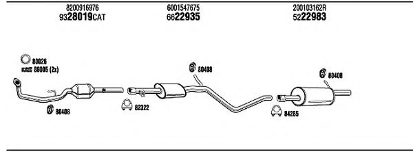 DC49002 WALKER Exhaust System Exhaust System