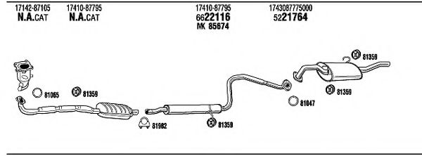 DH30447 WALKER Exhaust System Exhaust System