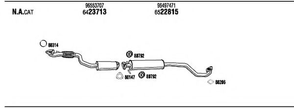 DWH17963 WALKER Exhaust System
