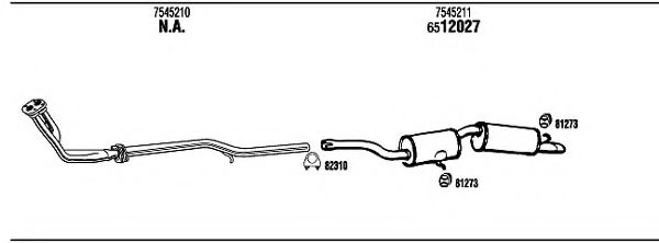 FI61127B WALKER Exhaust System Exhaust System