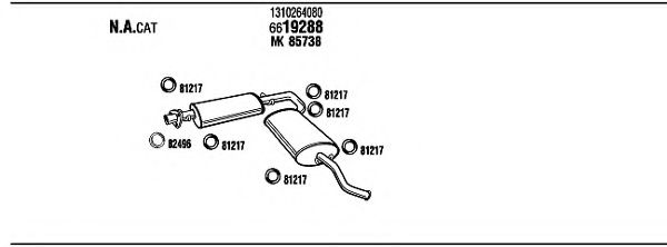 FIT11849 WALKER Exhaust System Exhaust System