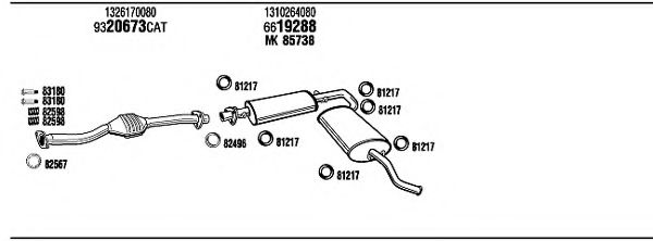 FIT14464 WALKER Exhaust System