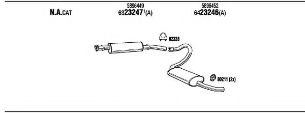 FIT14863 WALKER Exhaust System Exhaust System