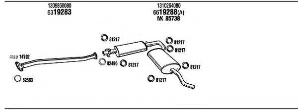 FIT16158A WALKER Exhaust System
