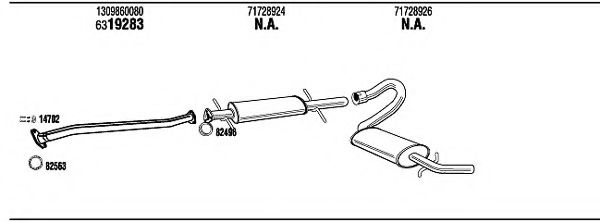 FIT16868A WALKER Exhaust System