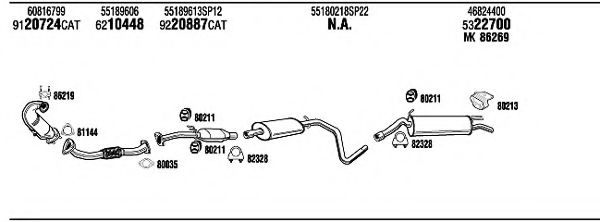 FIT19482 WALKER Exhaust System Exhaust System
