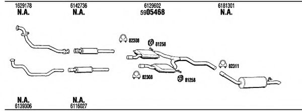FO56067 WALKER Exhaust System