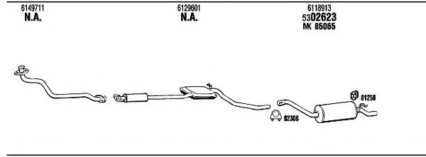 FO85015 WALKER Exhaust System