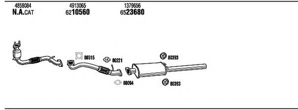 FOH19577A WALKER Exhaust System Exhaust System