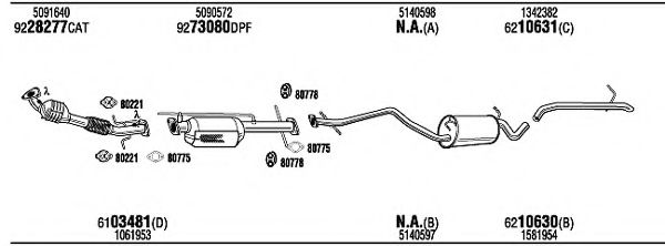 FOK23139EB WALKER Exhaust System Exhaust System
