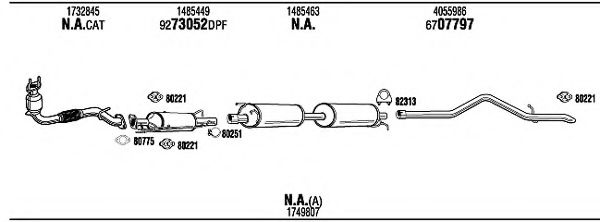 FOK23231FC WALKER Exhaust System
