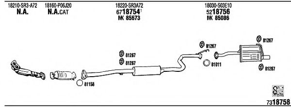 HO30213A WALKER Exhaust System Exhaust System