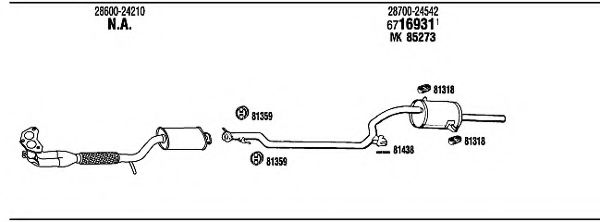HY40003A WALKER Exhaust System