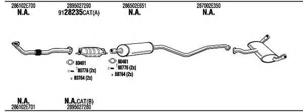 HYH23309A WALKER Exhaust System